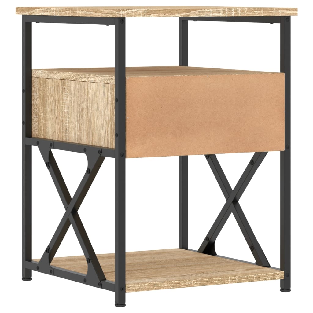 Nattbord sonoma eik 40x42x55 cm konstruert tre
