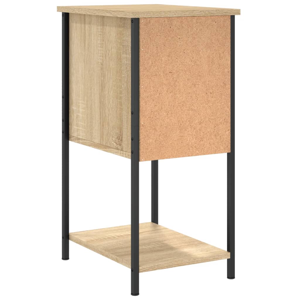 Nattbord 2 stk sonoma eik 32x42x70 cm konstruert tre