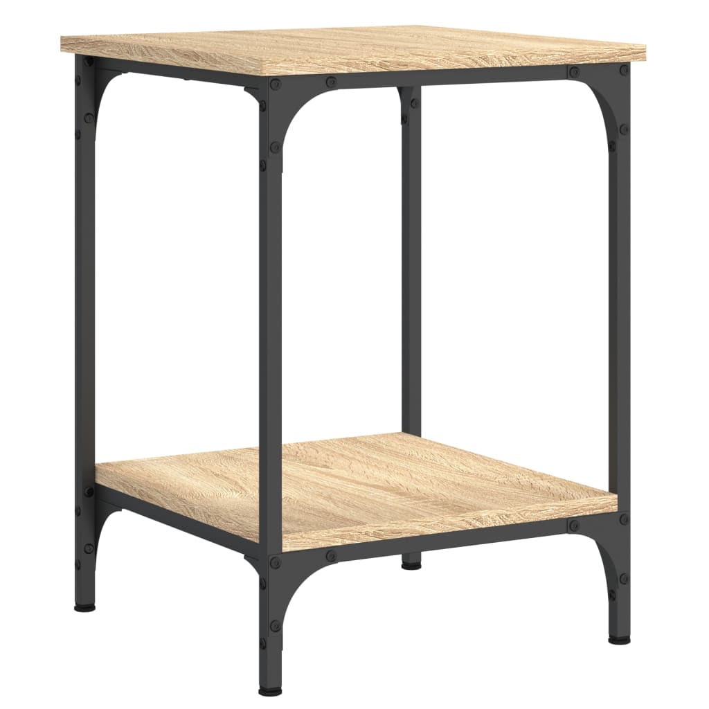 Salongbord sonoma eik 40x40x55 cm konstruert tre