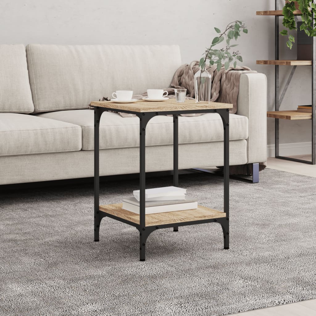 Salongbord sonoma eik 40x40x55 cm konstruert tre