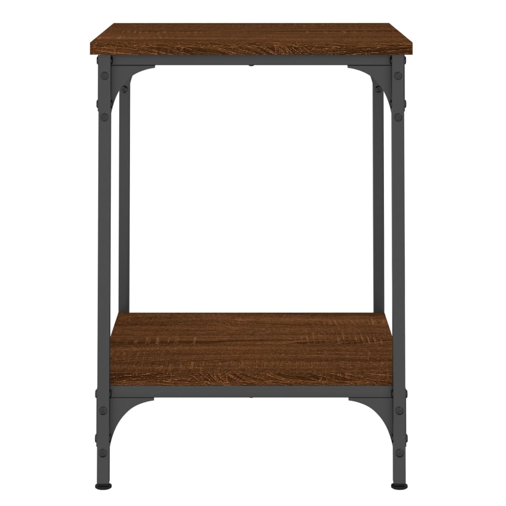Salongbord brun eik 40x40x55 cm konstruert tre