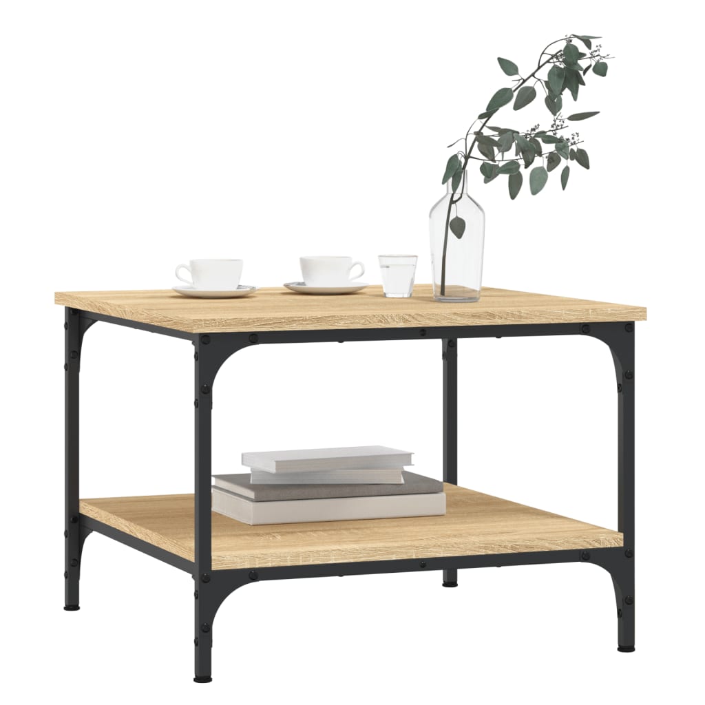 Salongbord sonoma eik 55x55x40 cm konstruert tre