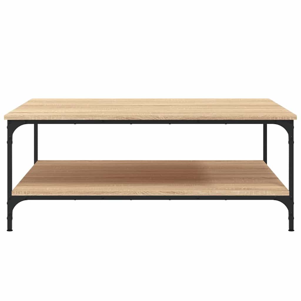 Salongbord sonoma eik 100x100x40 cm konstruert tre