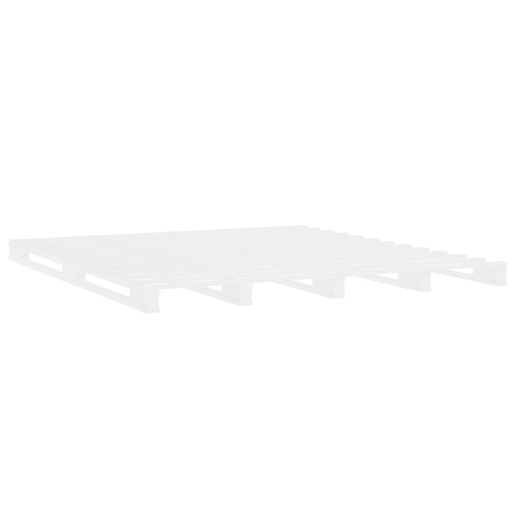 Sengeramme uten madrass hvit 140x190 cm heltre furu