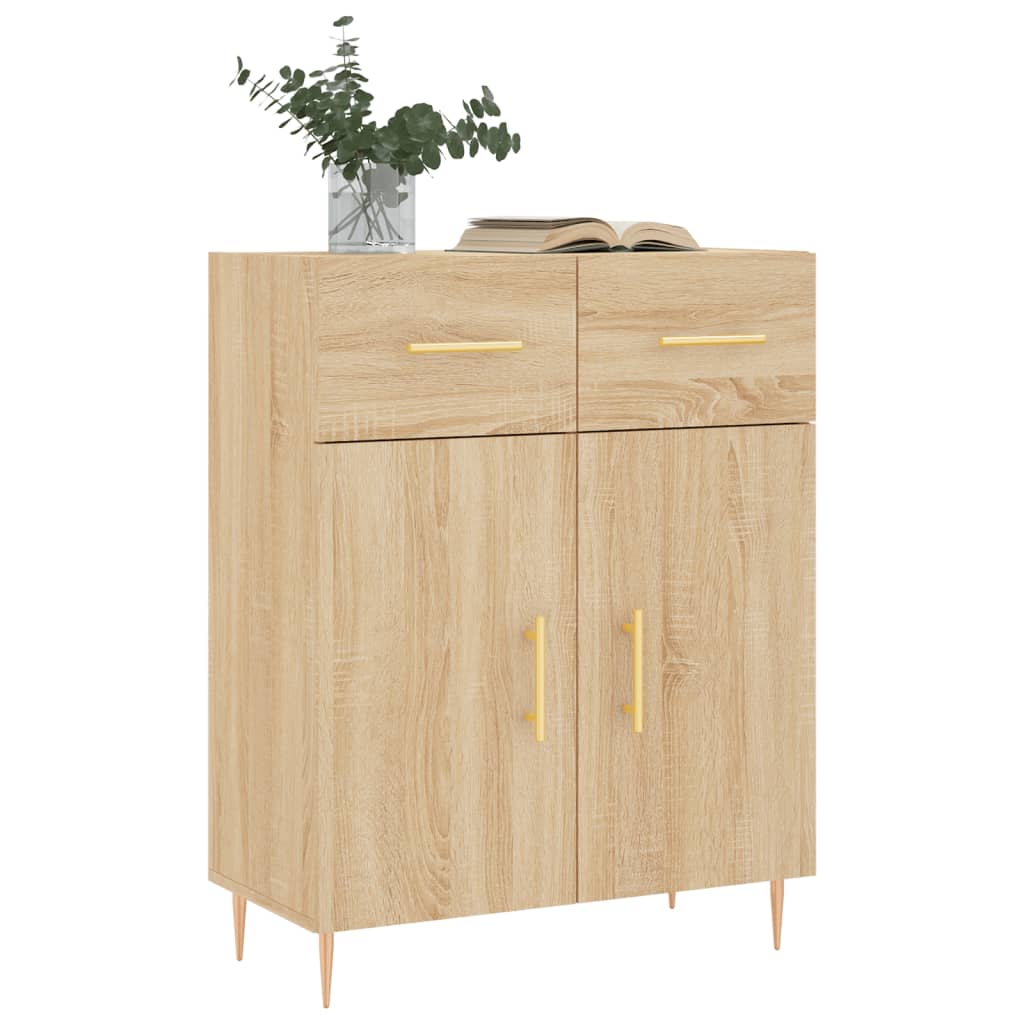 Skjenk sonoma eik 69,5x34x90 cm konstruert tre