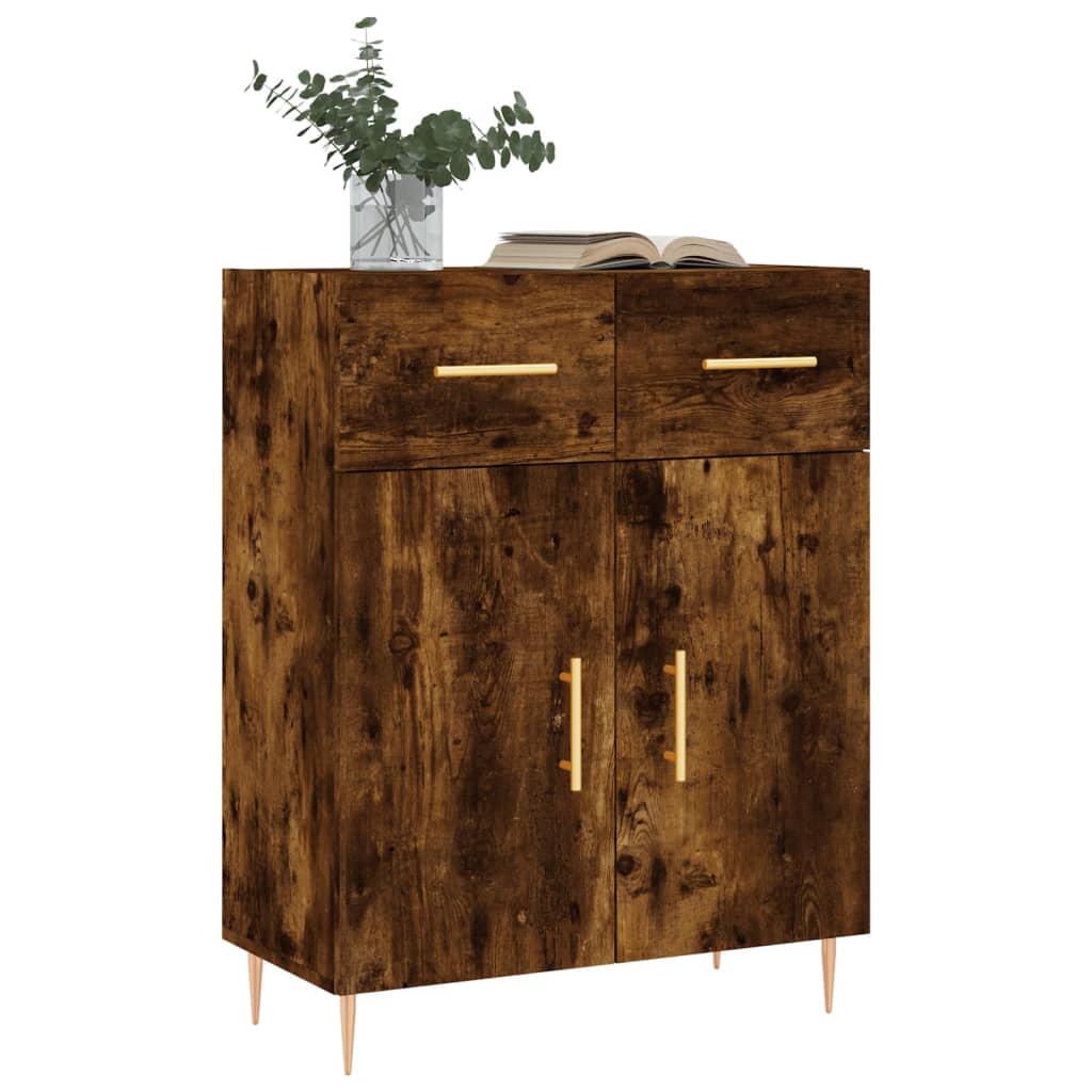 Skjenk røkt eik 69,5x34x90 cm konstruert tre