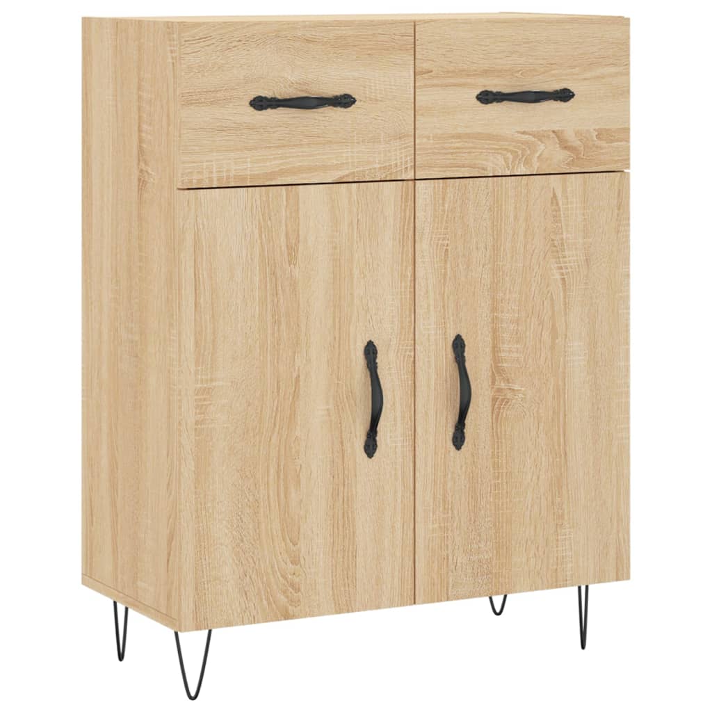 Skjenk sonoma eik 69,5x34x90 cm konstruert tre