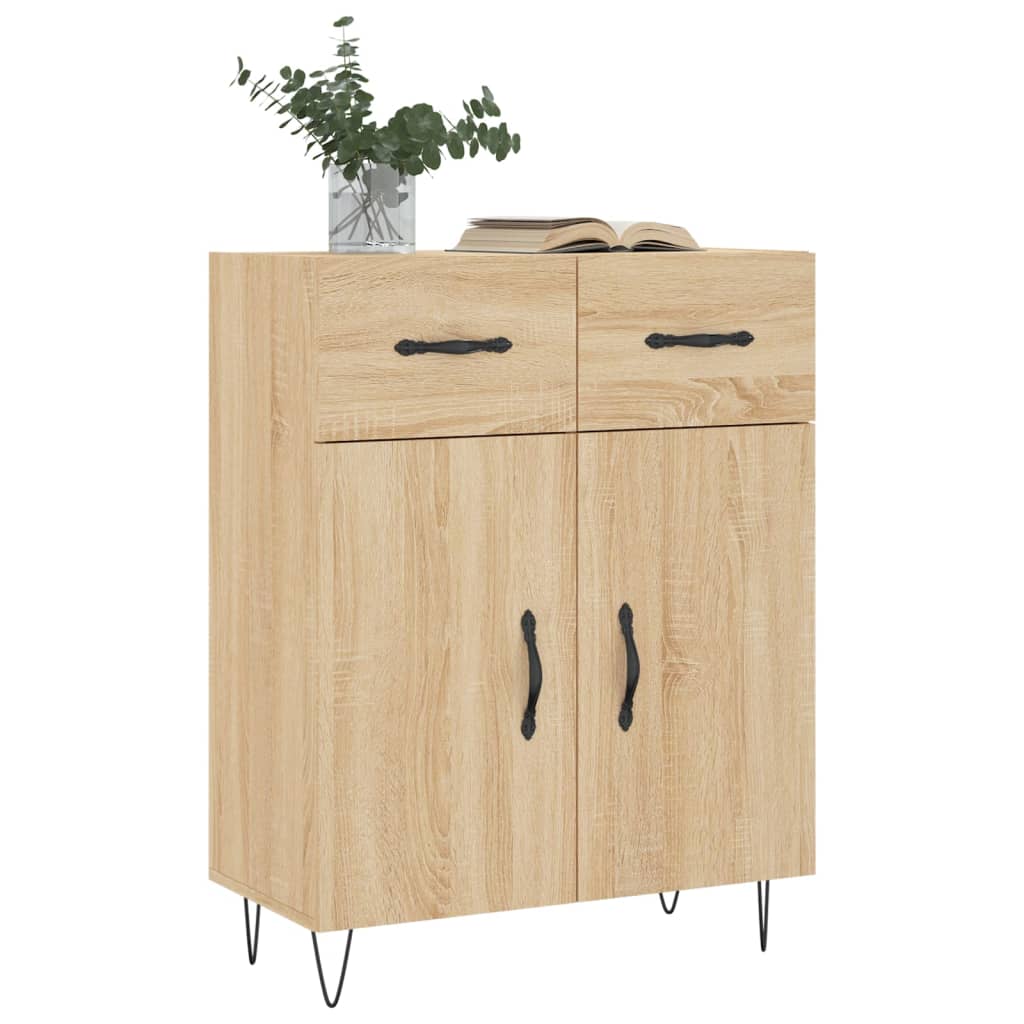 Skjenk sonoma eik 69,5x34x90 cm konstruert tre