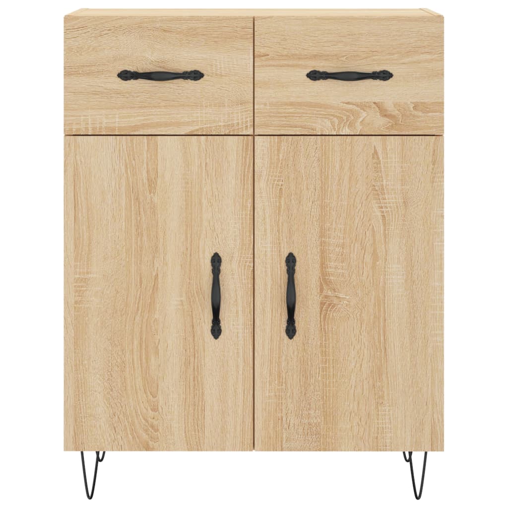 Skjenk sonoma eik 69,5x34x90 cm konstruert tre
