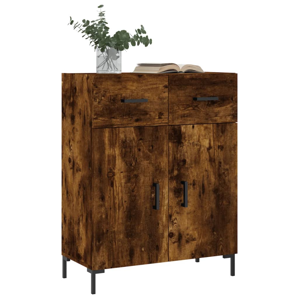 Skjenk røkt eik 69,5x34x90 cm konstruert tre