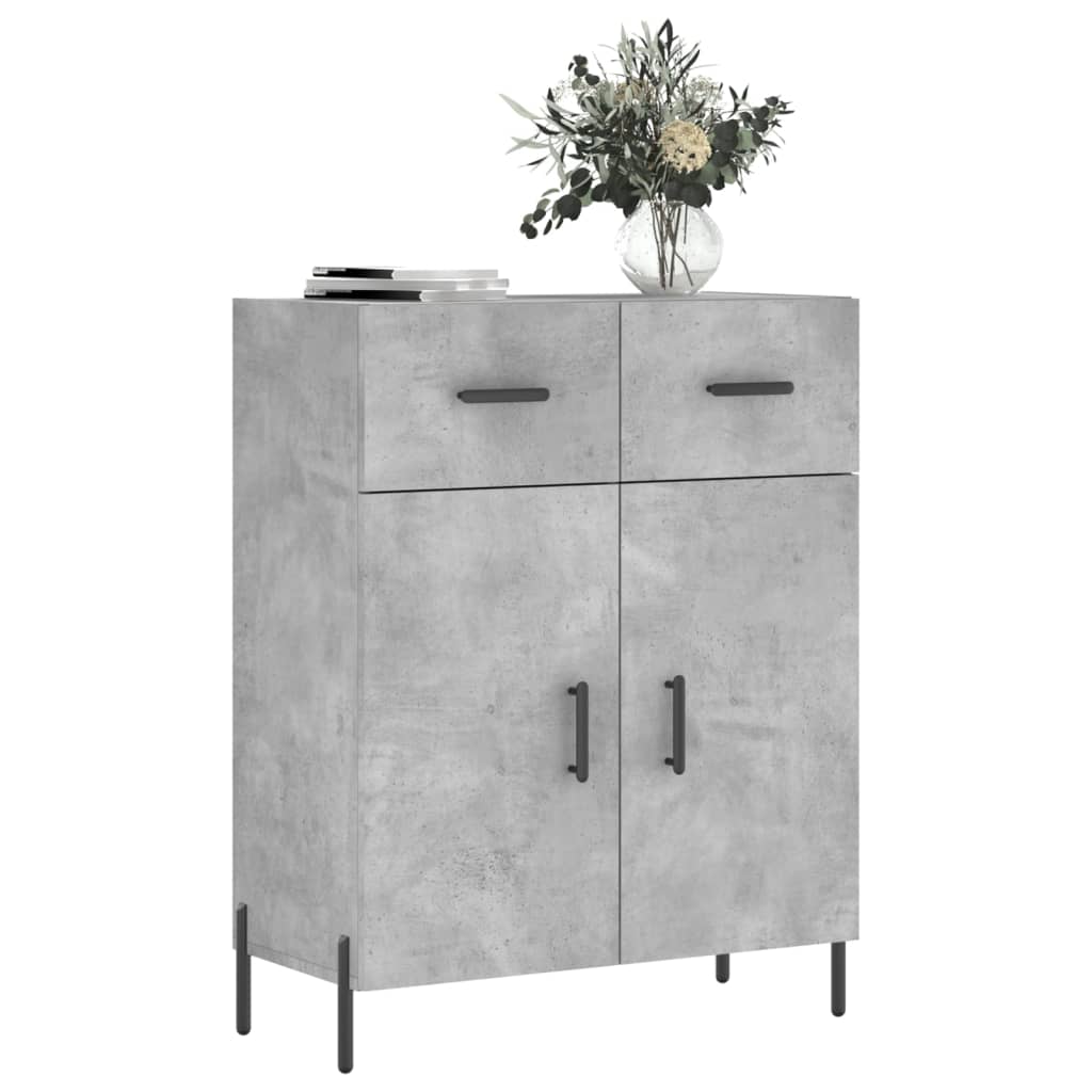 Skjenk betonggrå 69,5x34x90 cm konstruert tre