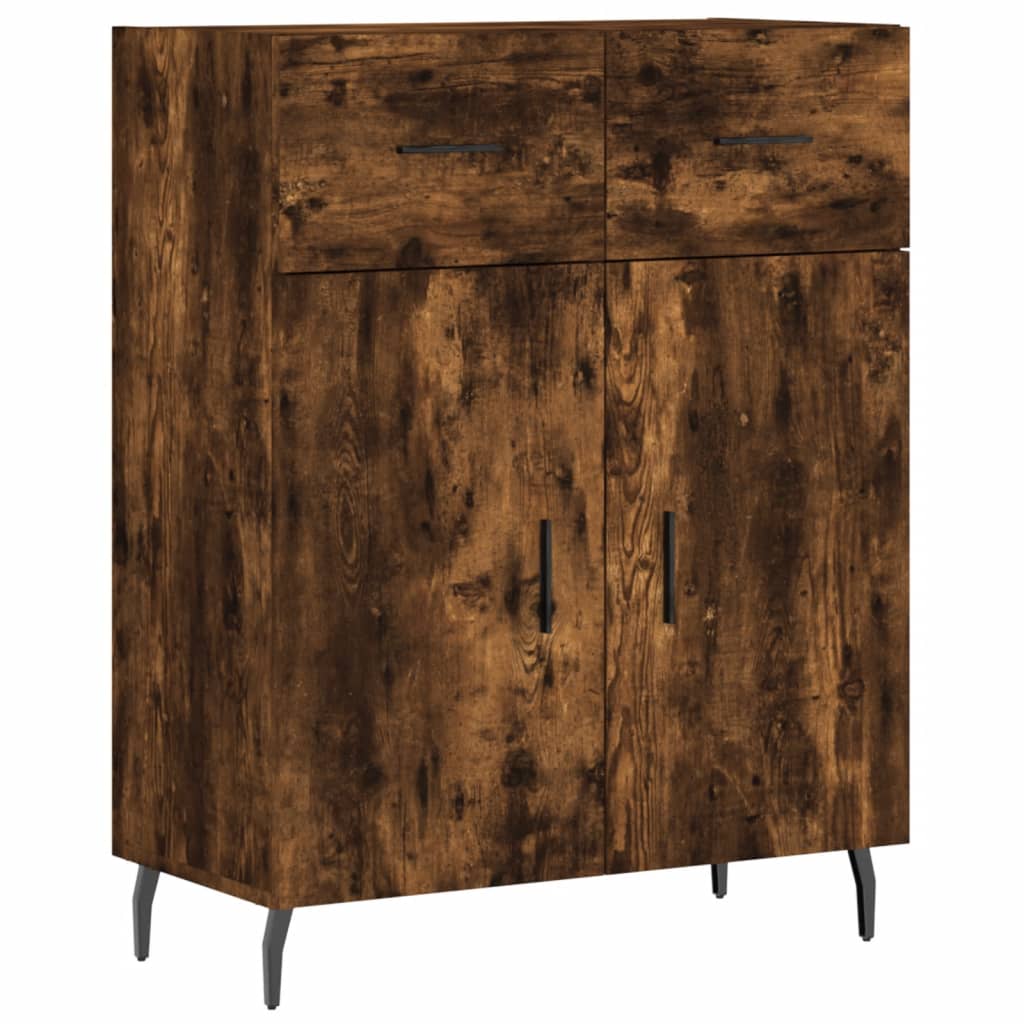 Skjenk røkt eik 69,5x34x90 cm konstruert tre