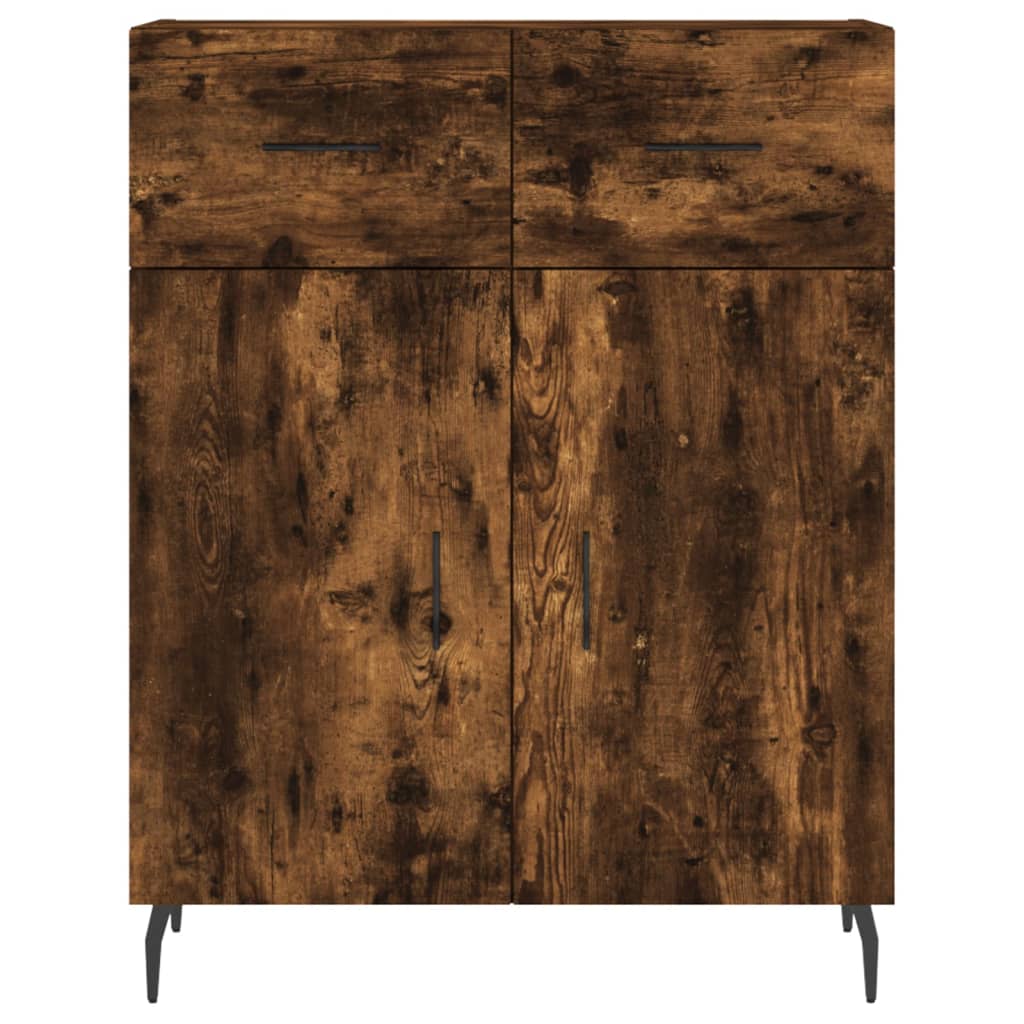 Skjenk røkt eik 69,5x34x90 cm konstruert tre