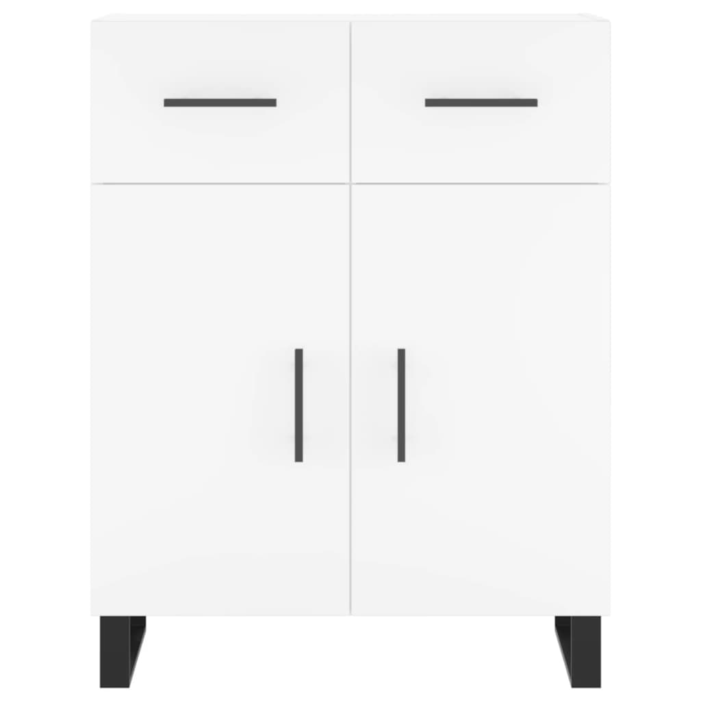 Skjenk hvit 69,5x34x90 cm konstruert tre