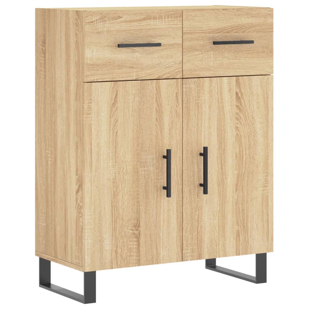 Skjenk sonoma eik 69,5x34x90 cm konstruert tre