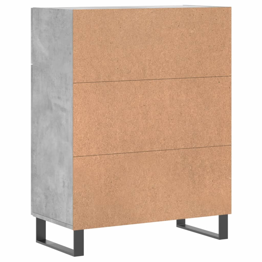 Skjenk betonggrå 69,5x34x90 cm konstruert tre