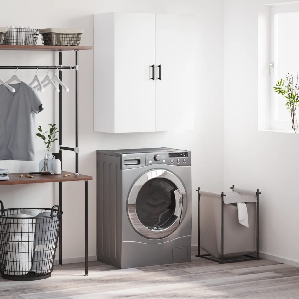 Veggskap hvit 69,5x34x90 cm