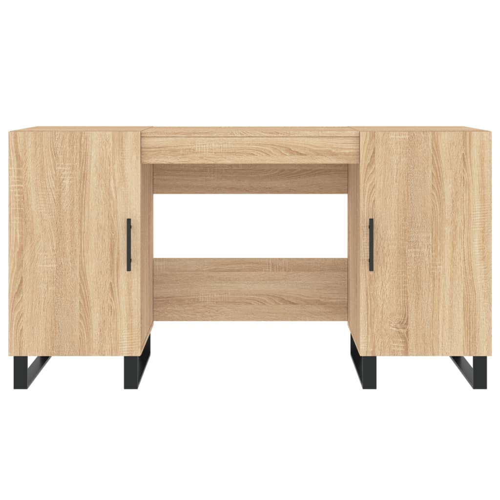 Skrivebord sonoma eik 140x50x75 cm konstruert tre