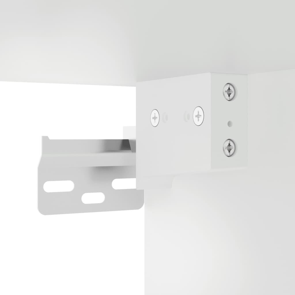 Veggmontert nattbord hvit 35x35x20 cm
