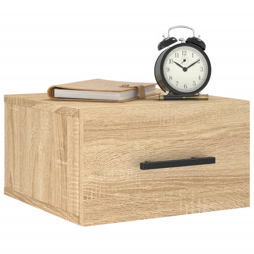 Veggmontert nattbord sonoma eik 35x35x20 cm