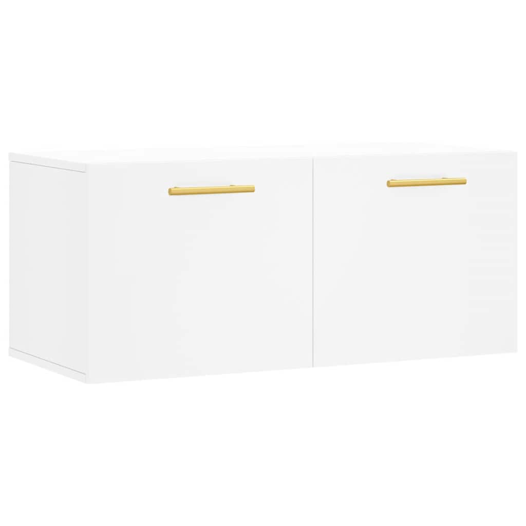 Veggskap hvit 80x36,5x35 cm konstruert tre