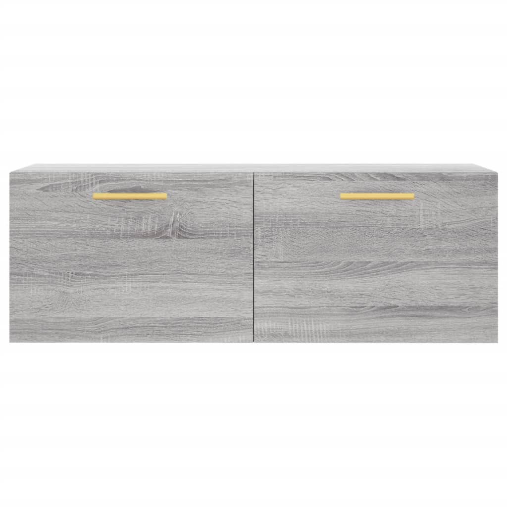 Veggskap grå sonoma 100x36,5x35 cm konstruert tre vidaXL