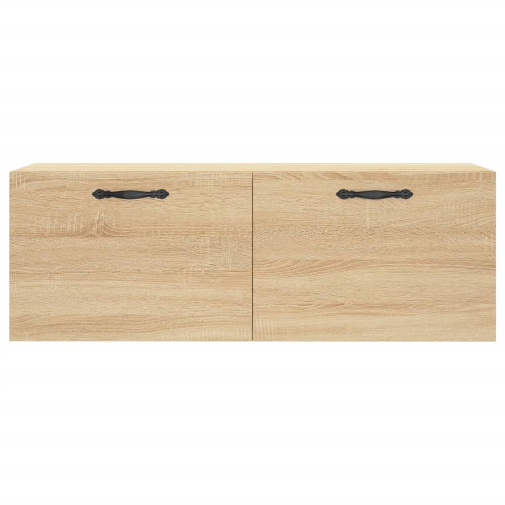 Veggskap 2 stk sonoma eik 100x36,5x35 cm konstruert tre