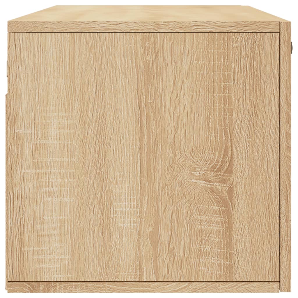 Veggskap 2 stk sonoma eik 100x36,5x35 cm konstruert tre