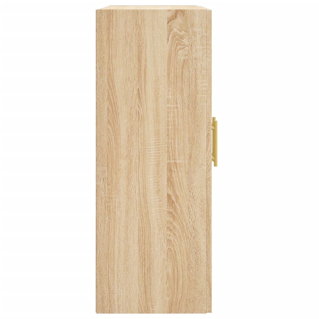 Veggskap sonoma eik 69,5x34x90 cm konstruert tre