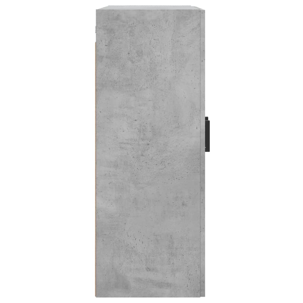 Veggskap betonggrå 69,5x34x90 cm konstruert tre