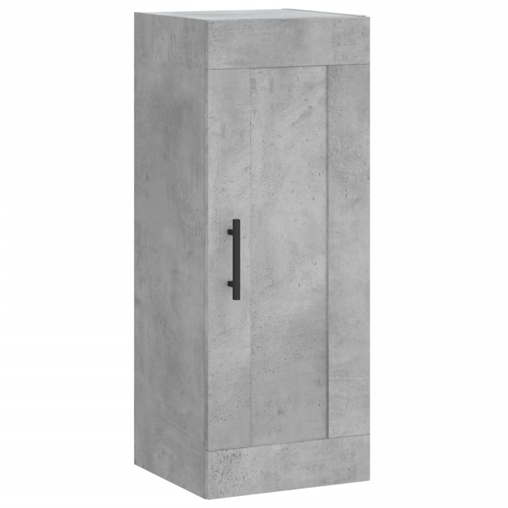 Veggskap betonggrå 34,5x34x90 cm konstruert tre vidaXL