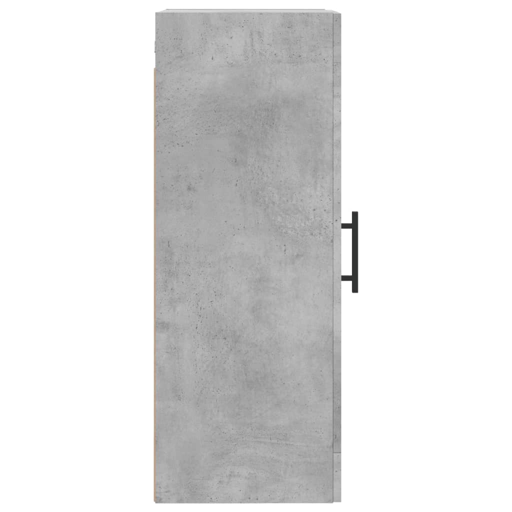 Veggskap betonggrå 34,5x34x90 cm konstruert tre vidaXL