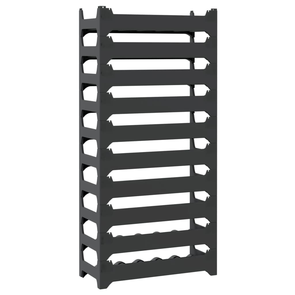 Vinstativ for 60 flasker PP stablebar vidaXL