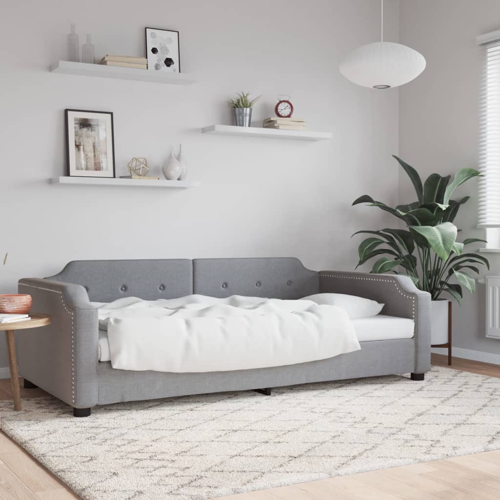 Dagseng lysegrå 90x190 cm stoff