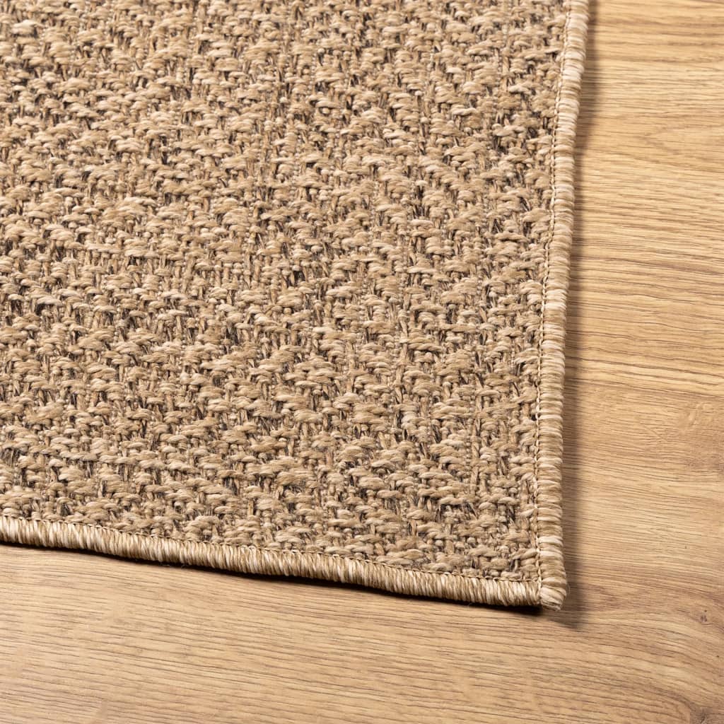 Teppe ZIZUR 80x150 cm jute-utseende innendørs og utendørs