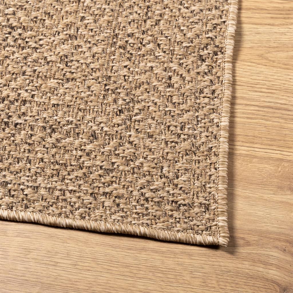 Teppe ZIZUR 120x170 cm jute-utseende innendørs og utendørs