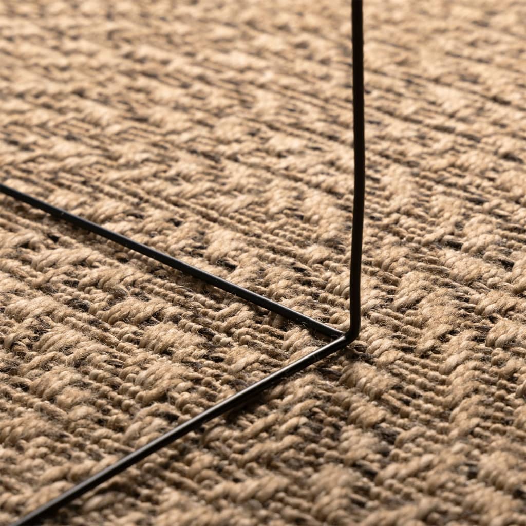 Teppe ZIZUR 80x150 cm jute-utseende innendørs og utendørs