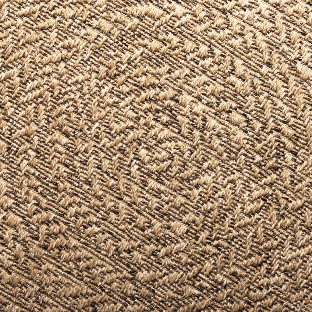 Teppe ZIZUR 120x170 cm jute-utseende innendørs og utendørs