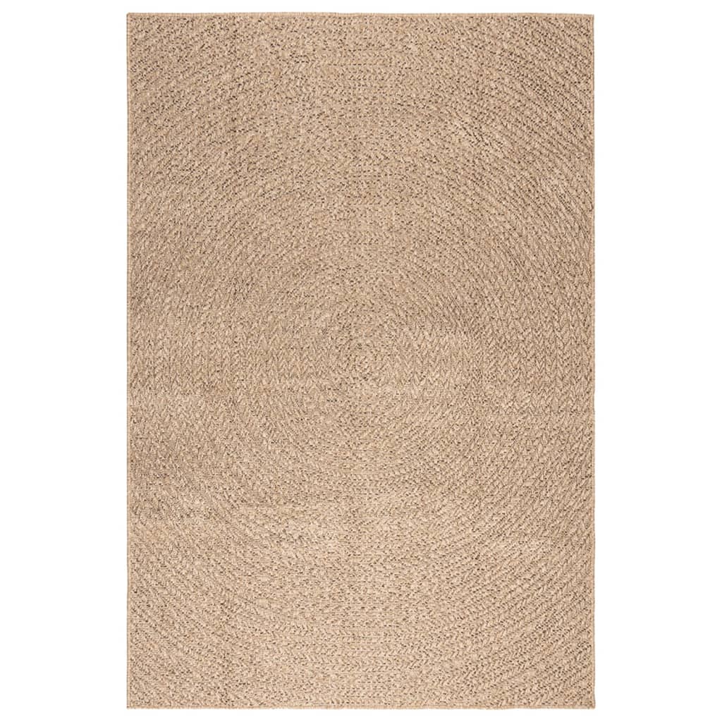 Teppe ZIZUR 140x200 cm jute-utseende innendørs og utendørs