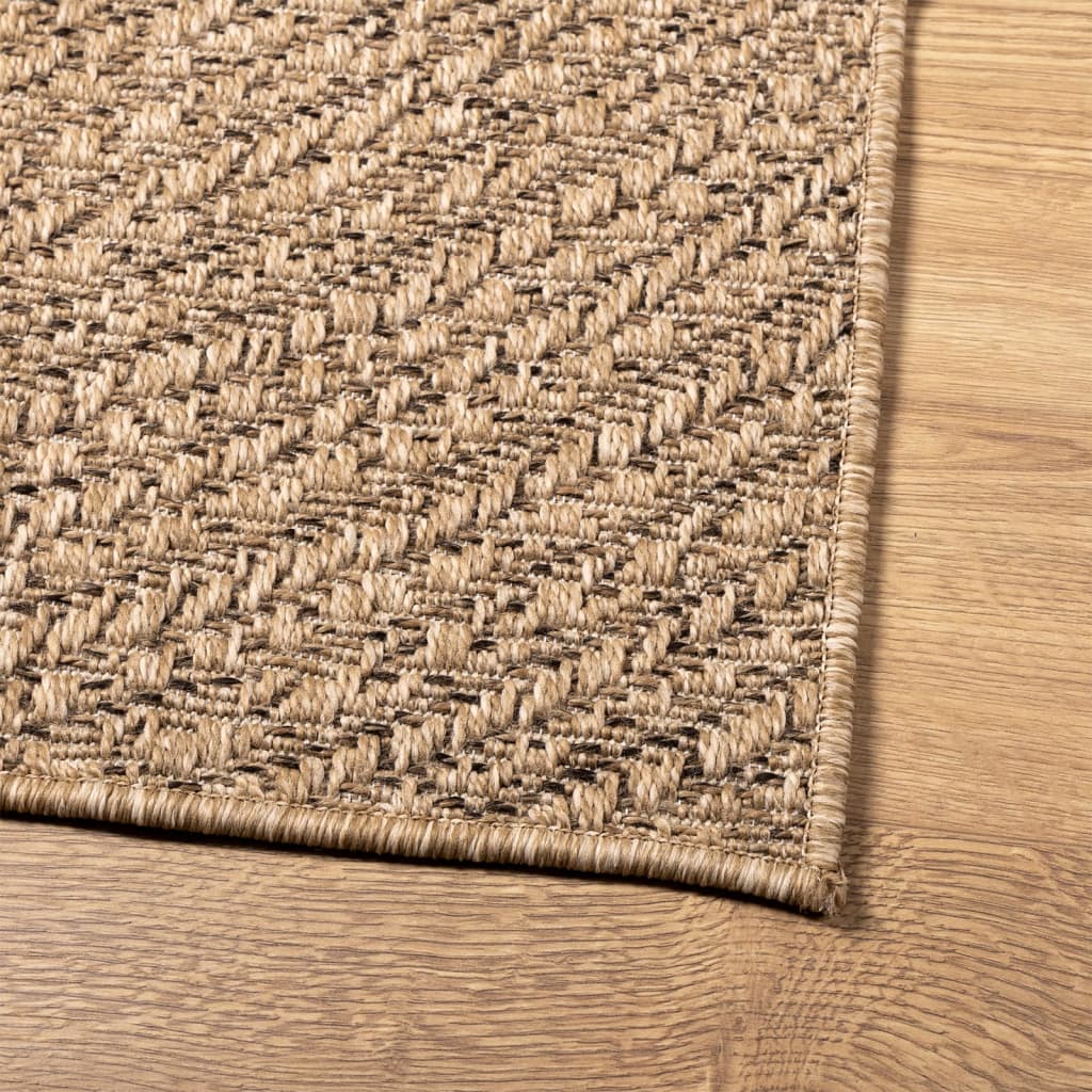 Teppe ZIZUR 160x230 cm jute-utseende innendørs og utendørs