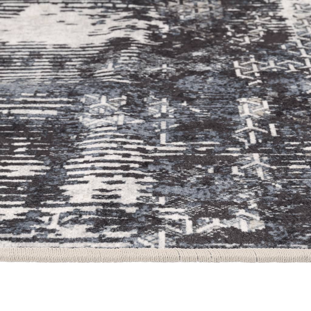 Teppe vaskbart flerfarget 80x300 cm