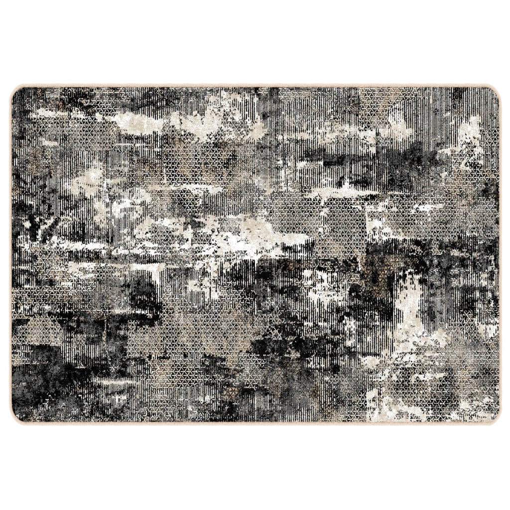Teppe vaskbart flerfarget 120x180 cm