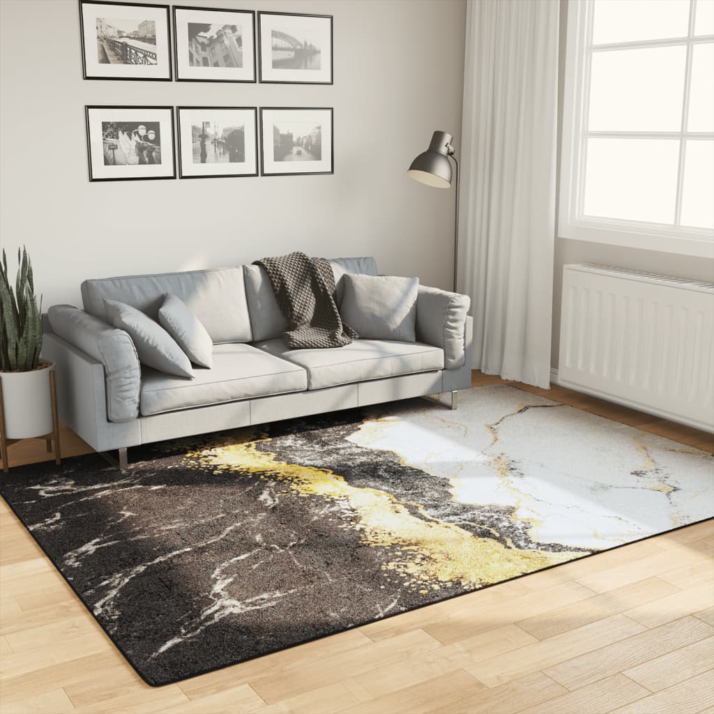 Teppe vaskbart flerfarget 160x230 cm