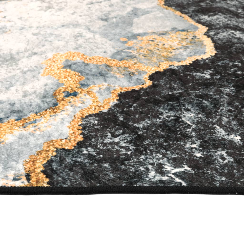 Teppe vaskbart flerfarget 190x300 cm