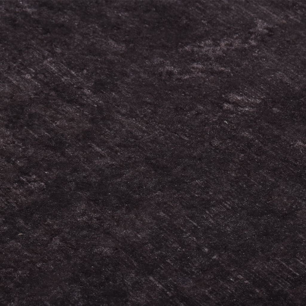 Teppe vaskbart svart og gull 400x300 cm
