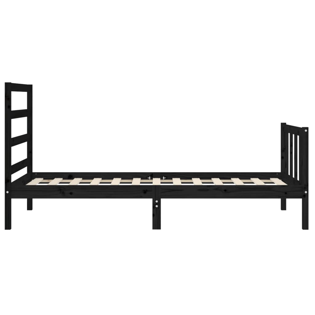 Sengeramme med hodegavl svart small single heltre