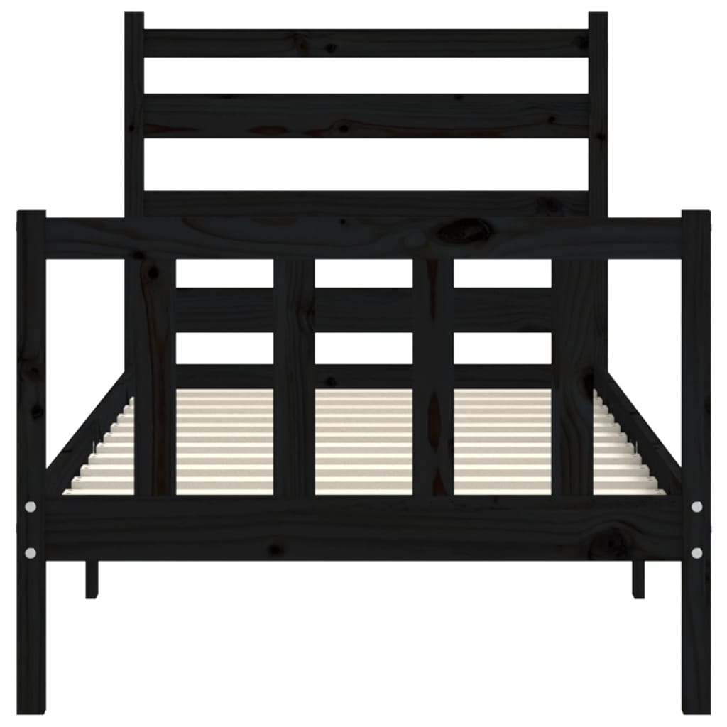 Sengeramme med hodegavl svart small single heltre