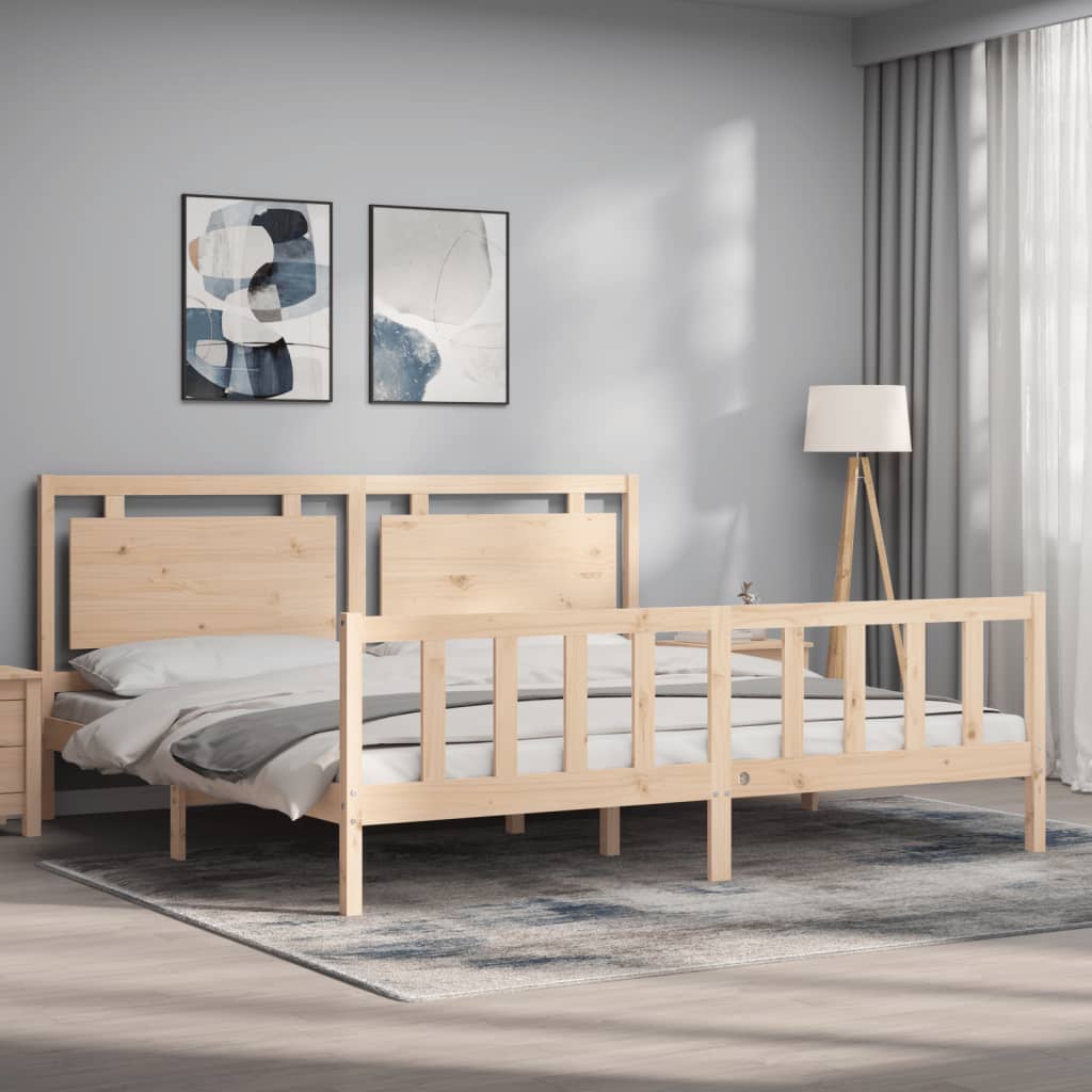 Sengeramme med hodegavl 180x200 cm heltre