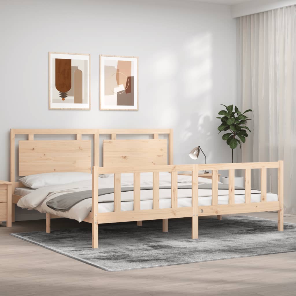 Sengeramme med hodegavl 180x200 cm heltre