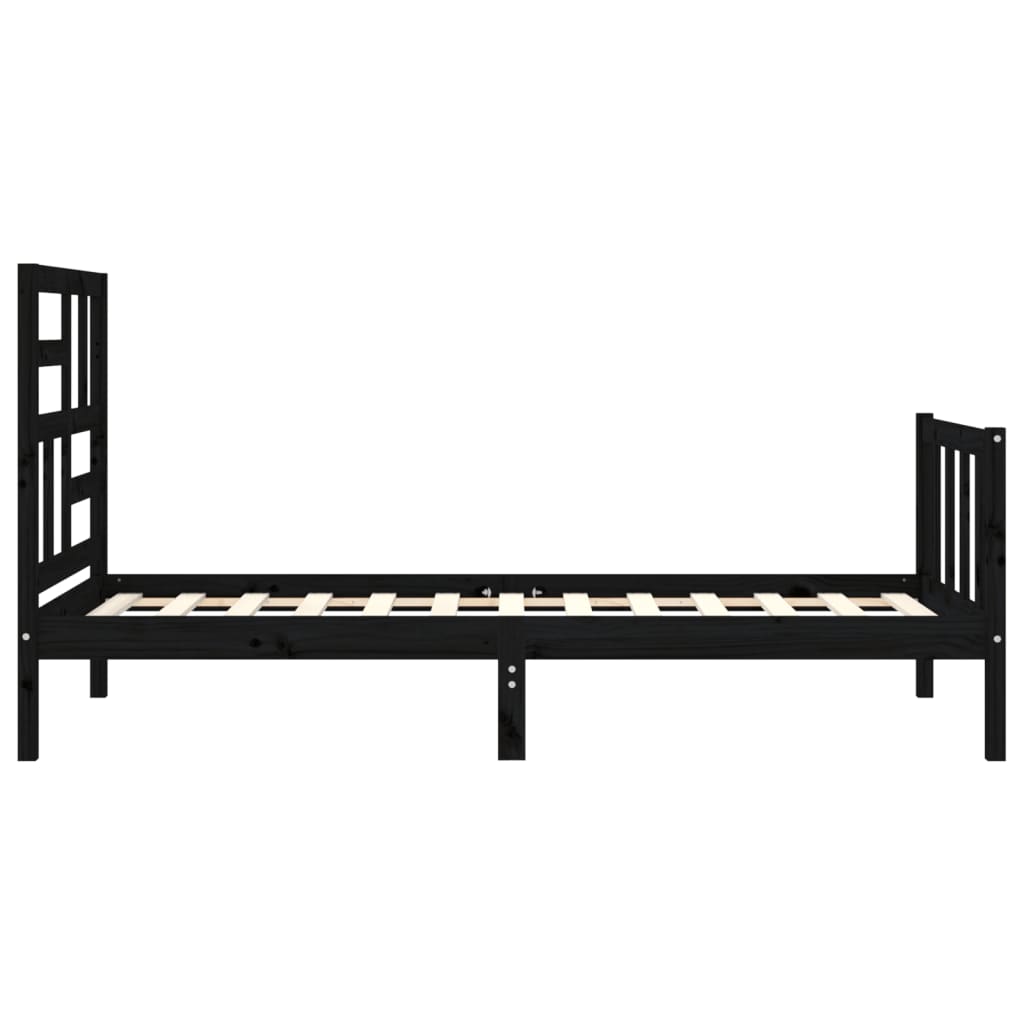 Sengeramme med hodegavl svart small single heltre